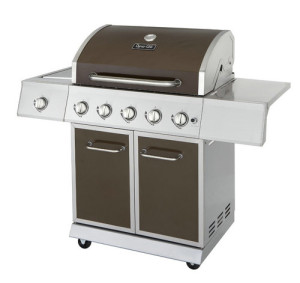 Dyna-Glo DGE Series Propane Grill, 5 Burner, Bronze