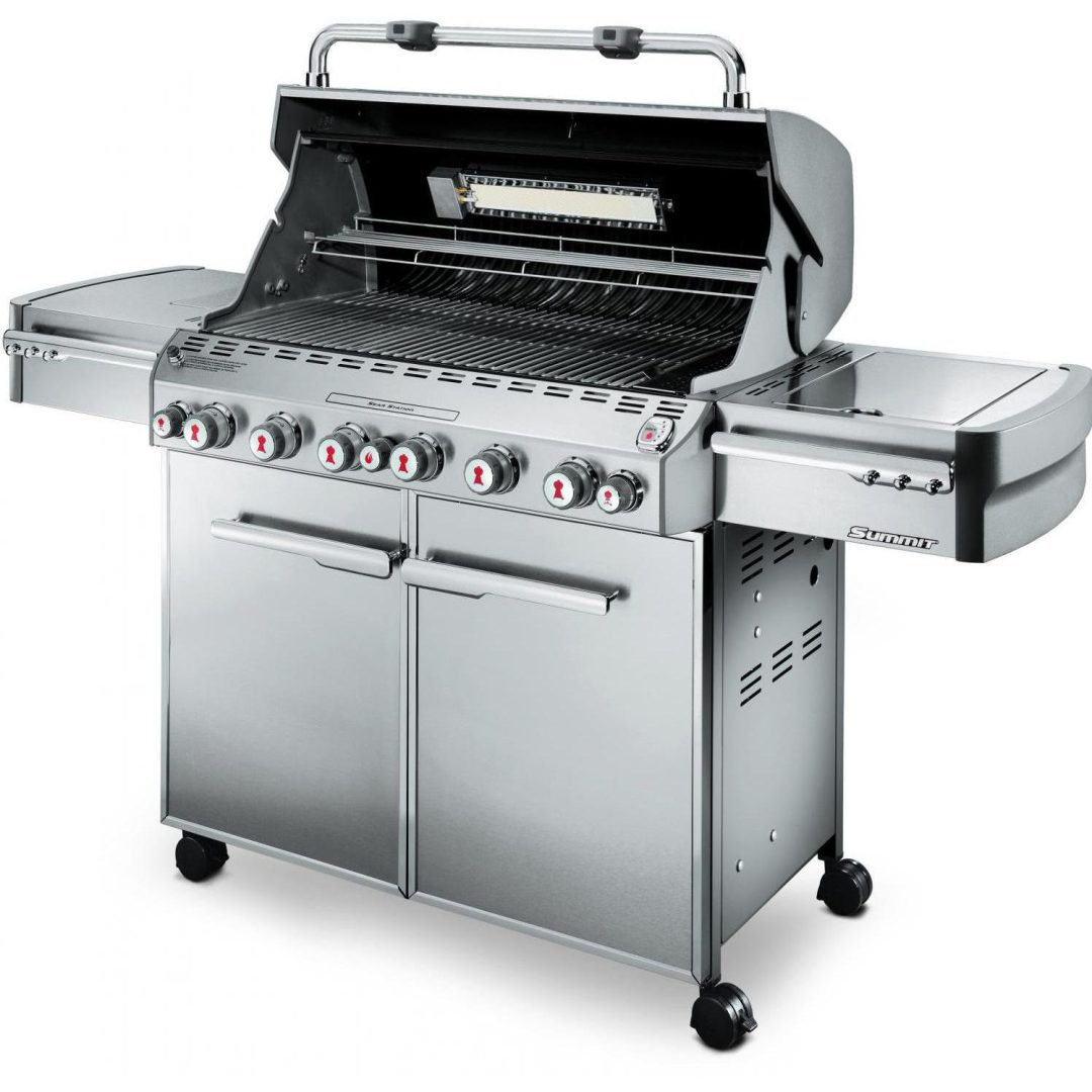 Weber Summit S-670 Propane Gas Grill With Rotisserie, Sear Burner & Side Burner - 7370001